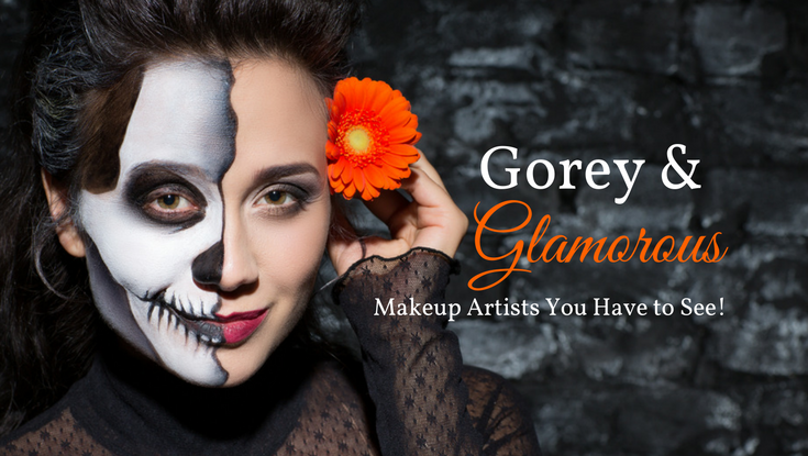 Gorey & Glamourous halloween makeup